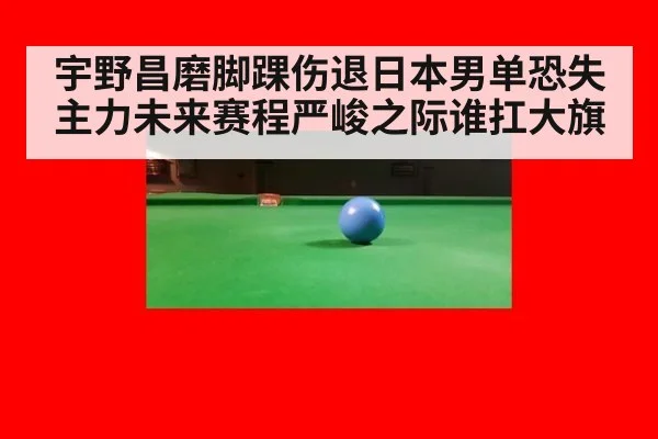 宇野昌磨脚踝伤退日本男单恐失主力未来赛程严峻之际谁扛大旗